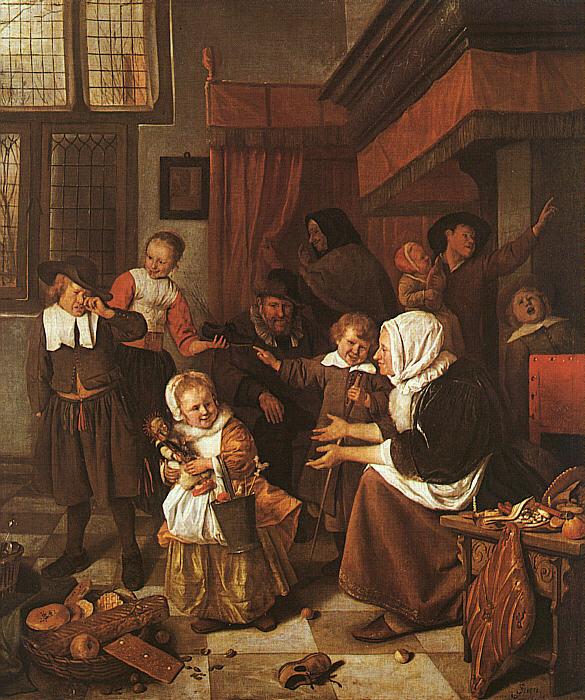 Jan Steen The Feast of St.Nicholas China oil painting art